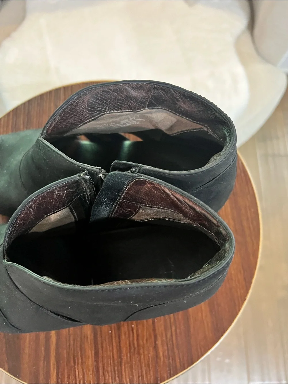 Dansko Black Suedes Leather Peep-Toe Cutout Ankle Clogs. EU 40